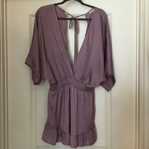 Mauve Silk Romper Size XL